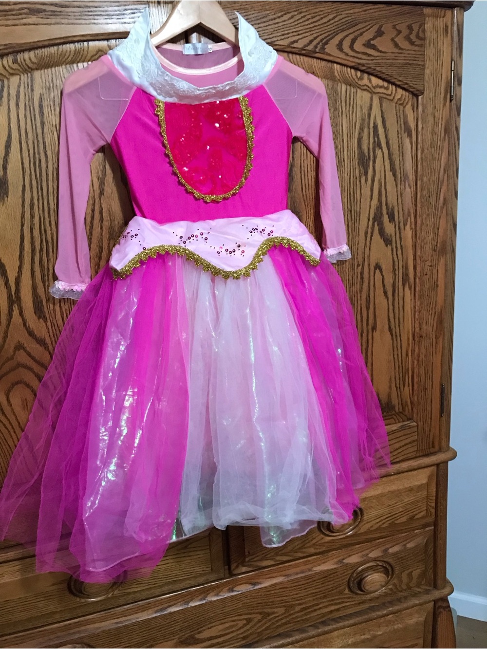 Trish Scully Aurora Child Princess Dress Up Costume Halloween Size 6